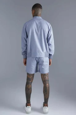 Linen Bomber & Short Set