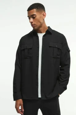 Long Sleeve 4 Way Stretch Fit Overshirt
