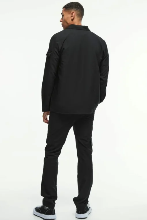 Long Sleeve 4 Way Stretch Fit Overshirt