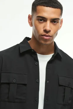 Long Sleeve 4 Way Stretch Fit Overshirt