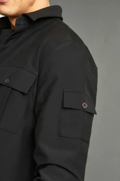 Long Sleeve 4 Way Stretch Fit Overshirt