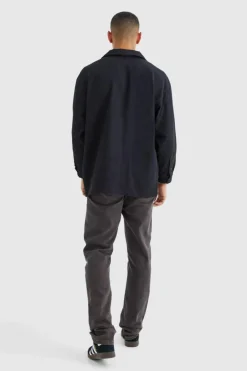 Long Sleeve Pleated Oversized Shirt