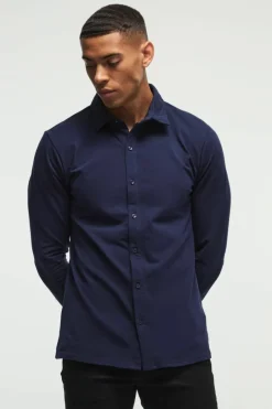 Long Sleeve Slim Fit Jersey Shirt