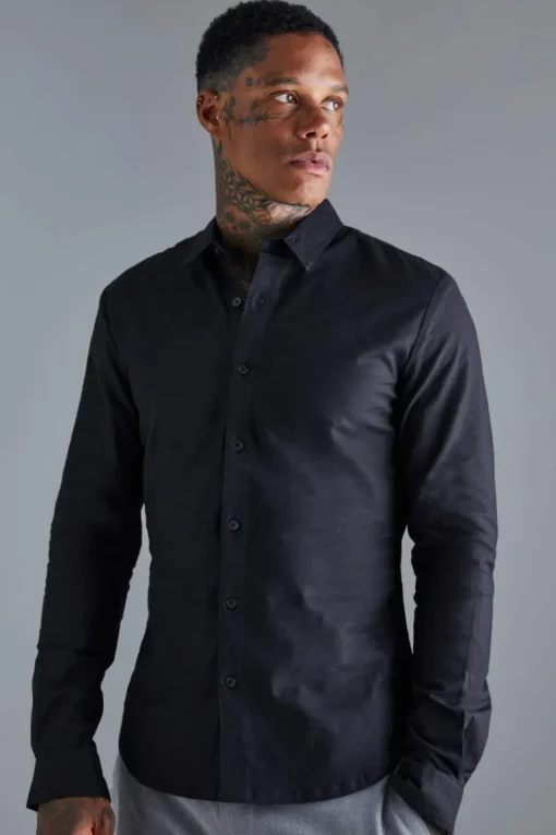 Long Sleeve Stretch Fit Shirt