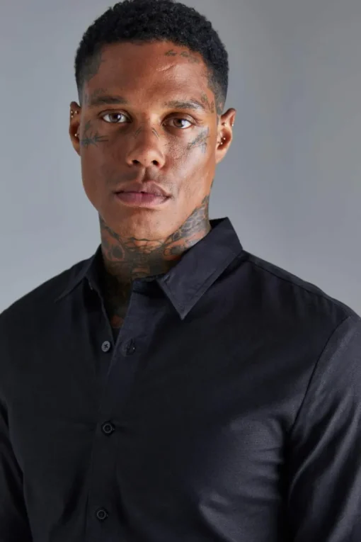 Long Sleeve Stretch Fit Shirt