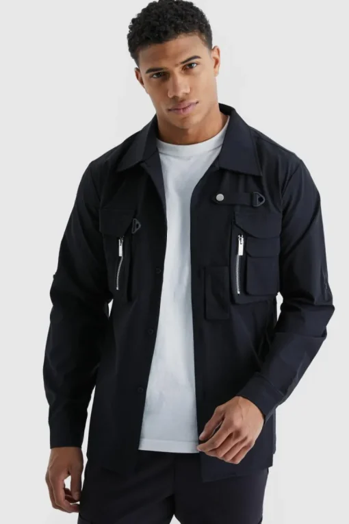 Long Sleeve Technical 3d Pocket Utility Shirt