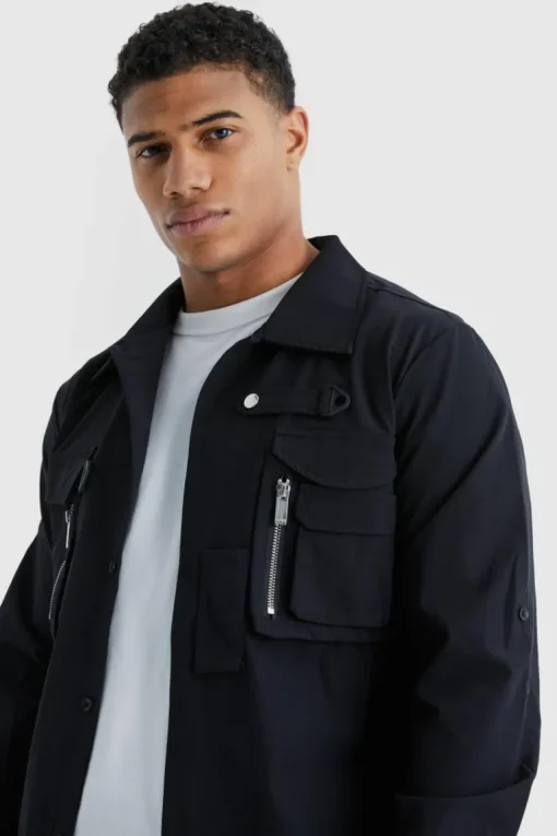 Long Sleeve Technical 3d Pocket Utility Shirt