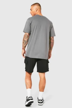 Loose Fit Cargo Jersey Short