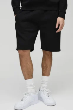 Loose Fit Mid Length Basic Shorts