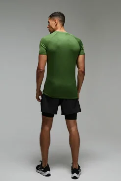 Man Active 2 in 1 7inch Perforated Grid Short