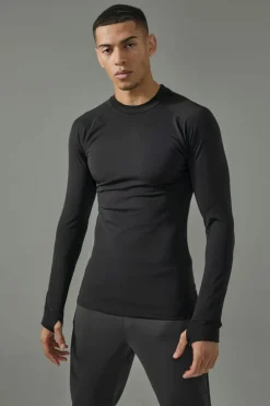 Man Active 3 Pack Long Sleeved High Neck Base Layer