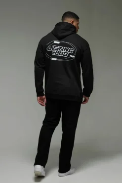 Man Active Blurred Oversized Hoodie