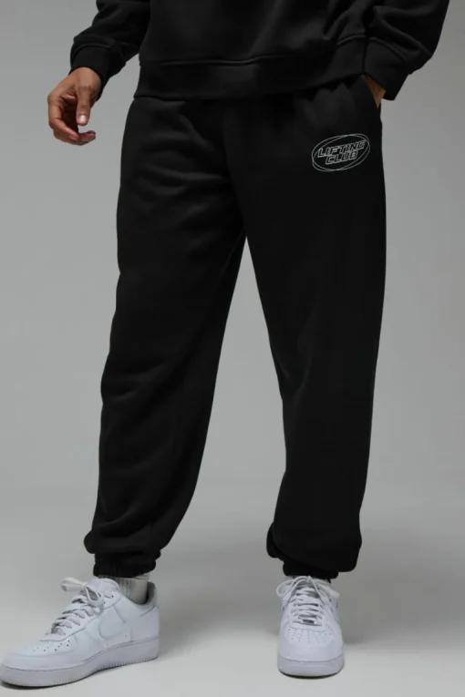Man Active Blurred Oversized Joggers