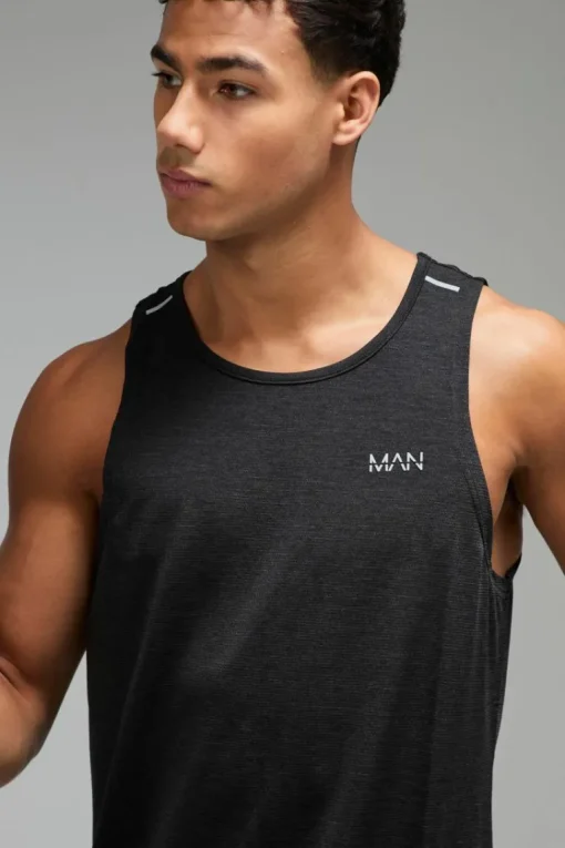 Man Active Breathable Marl Vest