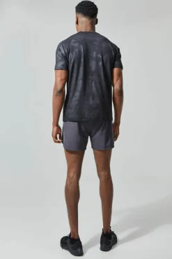 Man Active Camo Raglan Performance T-shirt