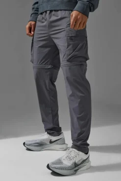 Man Active Cargo Zip Off Tapered Jogger