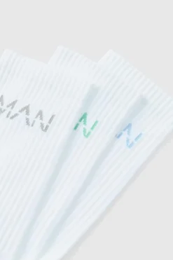 Man Active Cushioned Training Crew 3 Pack Socks