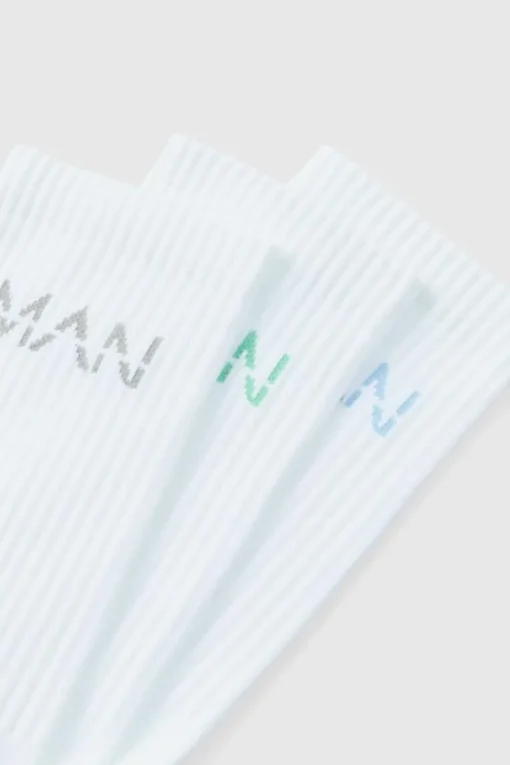 Man Active Cushioned Training Crew 3 Pack Socks
