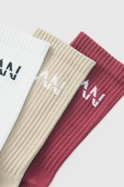 Man Active Cushioned Training Crew Socks 3 Pack