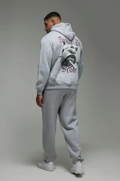 Man Active Destroy The Iron Oversized Hoodie