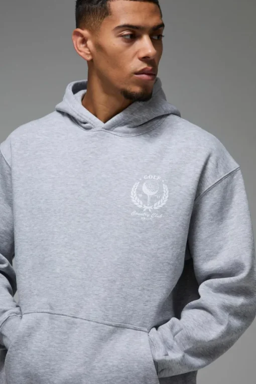 Man Active Golf Country Club Oversized Hoodie