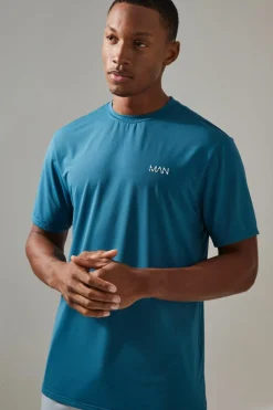 Man Active Grid T-shirt