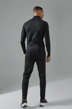 Man Active Gym 1/4 Zip Tracksuit