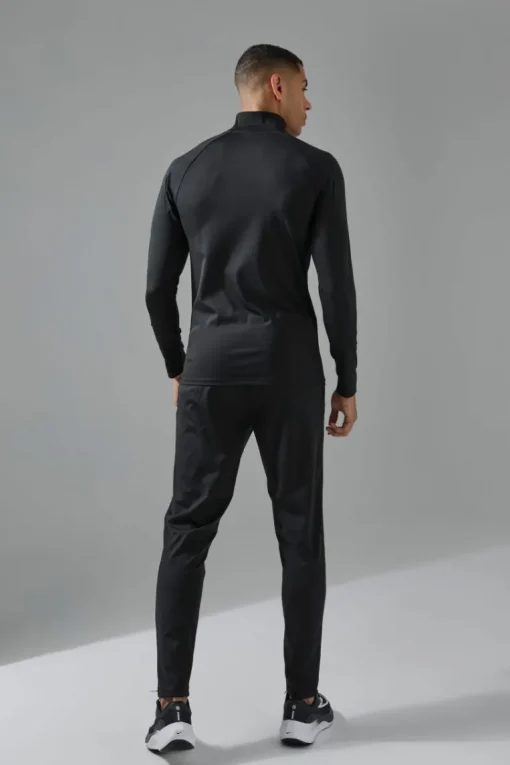 Man Active Gym 1/4 Zip Tracksuit