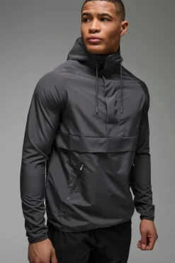 Man Active Gym Colour Block Regular Fit Windbreaker