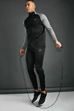 Man Active Gym Funnel Neck Tracksuit