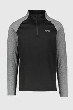 Man Active Gym Funnel Neck Tracksuit