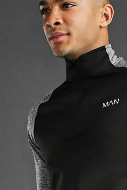 Man Active Gym Funnel Neck Tracksuit