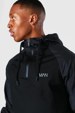 Man Active Gym Matte Sleeved Regular Fit Hoodie