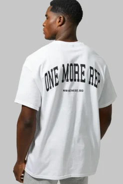 MAN ACTIVE GYM OVERSIZED ONE MORE REP T-SHIRT