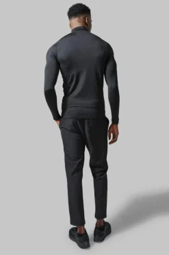 Man Active Gym Raglan Muscle Fit 1/4 Zip Top