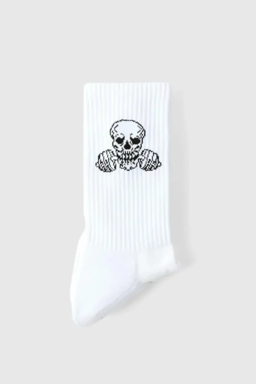 Man Active Gym Skull Crew Socks