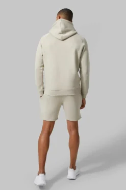Man Active Gym Training Hoodie & Short Set