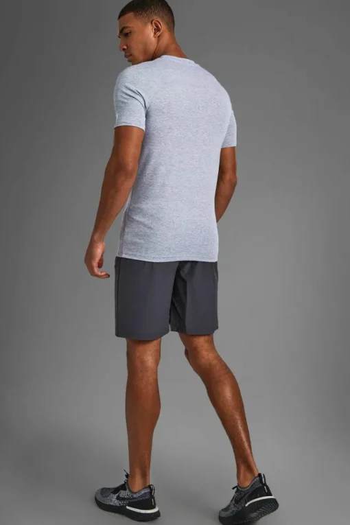 Man Active Gym Zip Pocket Regular Fit 5inch Shorts