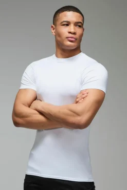 Man Active Lightweight Essentials Gym Muscle Fit Raglan T-shirt