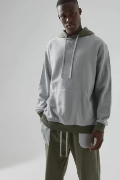 Man Active Loopback Colour Block Tracksuit