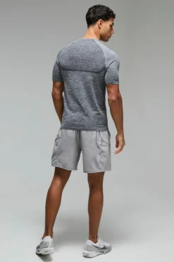 Man Active Muscle Fit Seamless Marl T-shirt