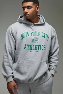 Man Active New York City Athletics Oversized Hoodie