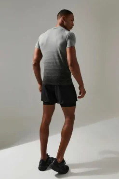 Man Active Ombre Seamless Muscle Fit T-shirt