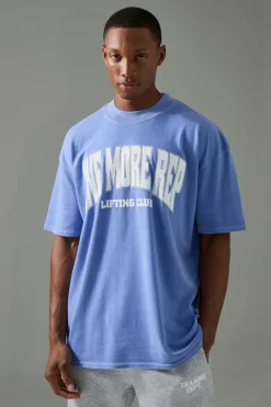 Man Active One More Rep Oversized Over-dye T-shirt