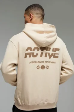 Man Active Oversized Hoodie