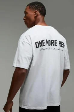 Man Active Oversized One More Rep T-shirt