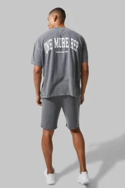 Man Active Oversized Overdye Rep T-shirt