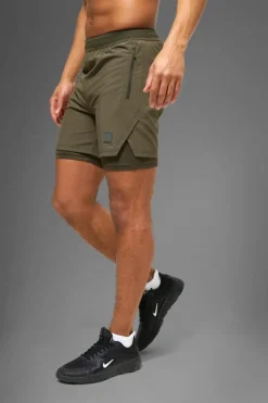 Man Active Performance Regular Fit 5inch 2-in-1 Shorts