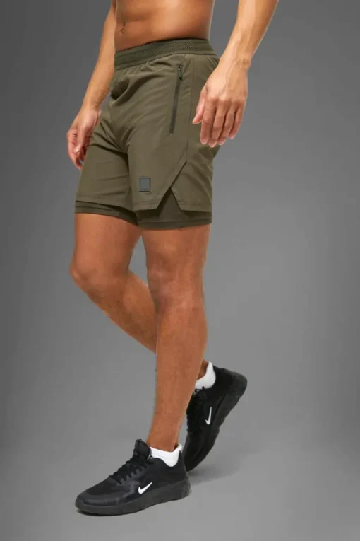 Man Active Performance Regular Fit 5inch 2-in-1 Shorts