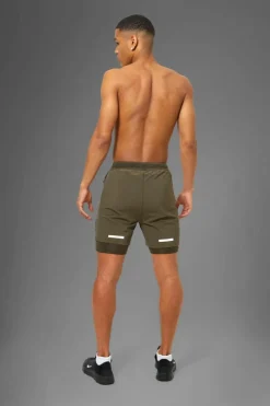 Man Active Performance Regular Fit 5inch 2-in-1 Shorts